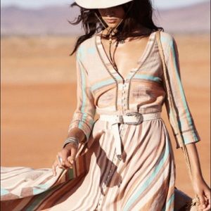 SPELL Peyote Gown Revolver Maxi DRESS Small NEW